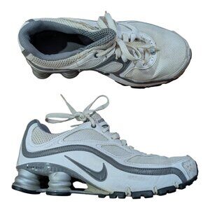 Vintage Y2K Nike Shox Turbo 9 Running Shoes Sneaker White 366423 Sz 7 Women 2009